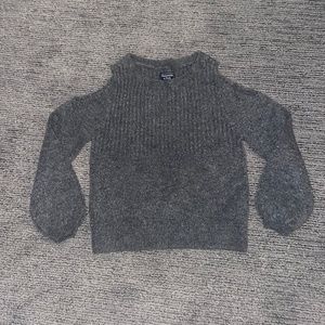 Abercrombie & Fitch Grey Cut-Out Sweater NWOT